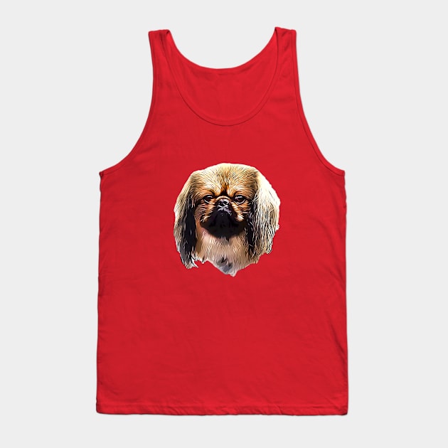 Pekingese Portrait Tank Top by ElegantCat